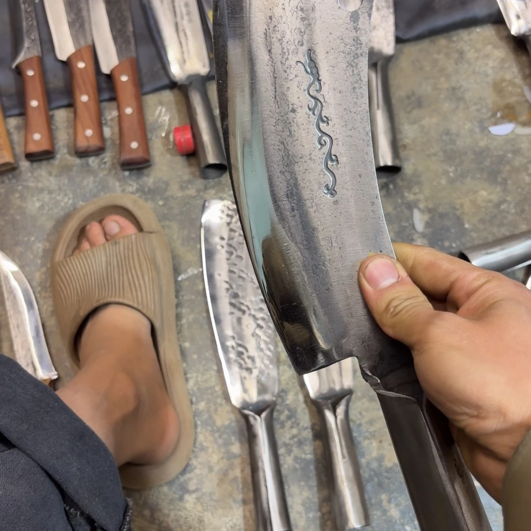 高碳锰钢云南阿老表手工刀