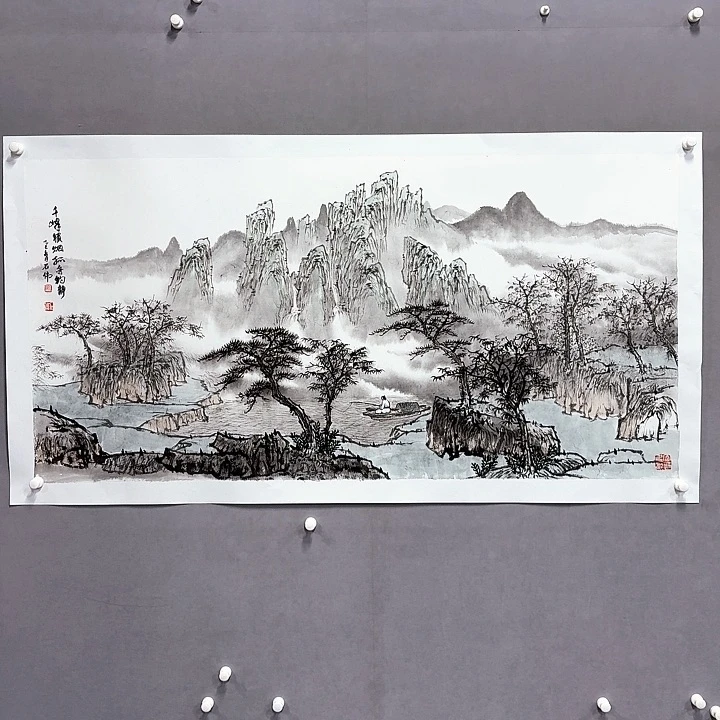 国画亲笔手绘放心去藏