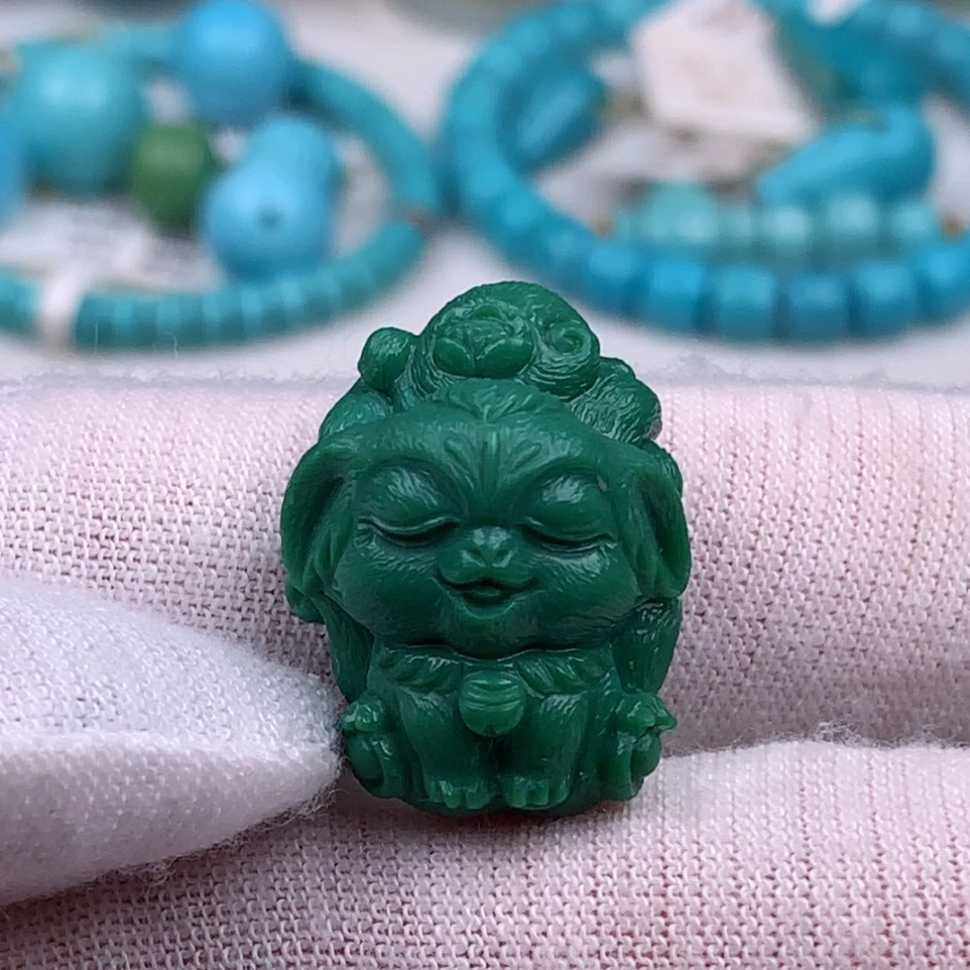 未镶嵌绿松石珠宝奇石17.6毫米