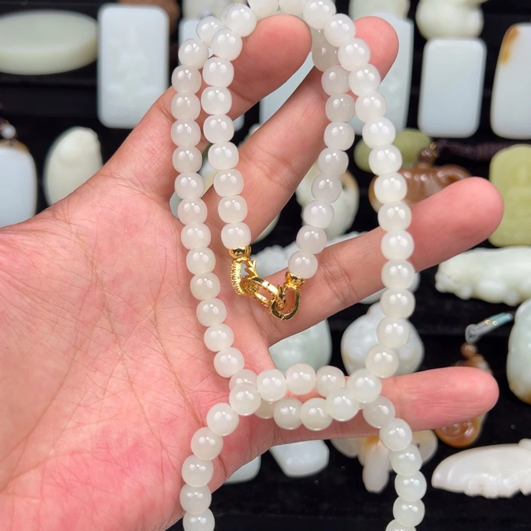 和田玉未镶嵌手链