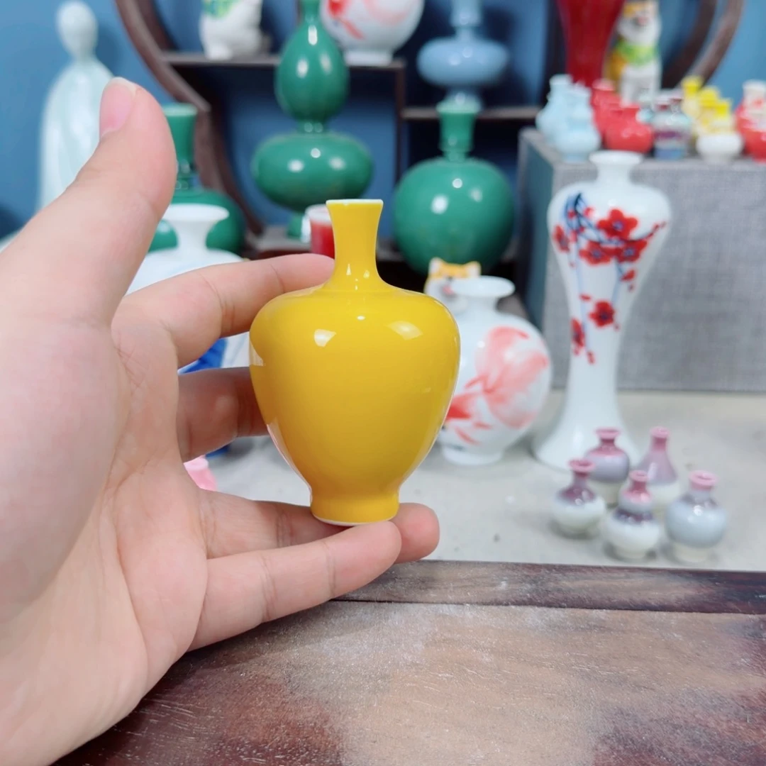 陶瓷手工小花器摆件