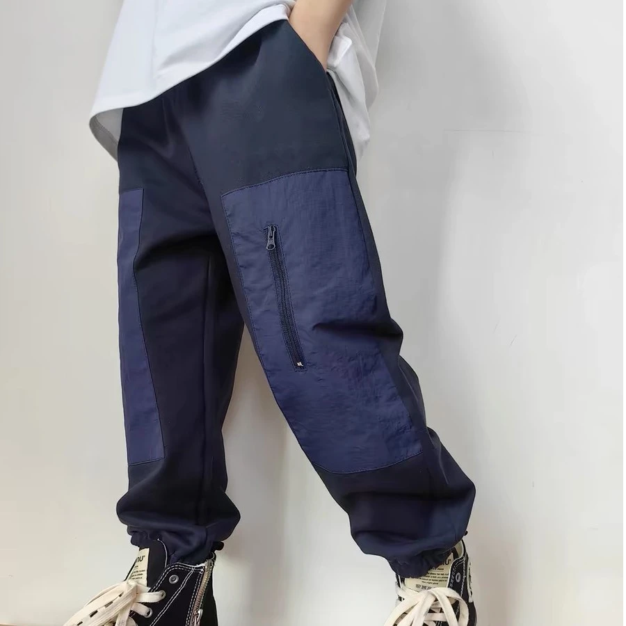 09h2308 儿童春款休闲拉链潮酷儿童卫裤