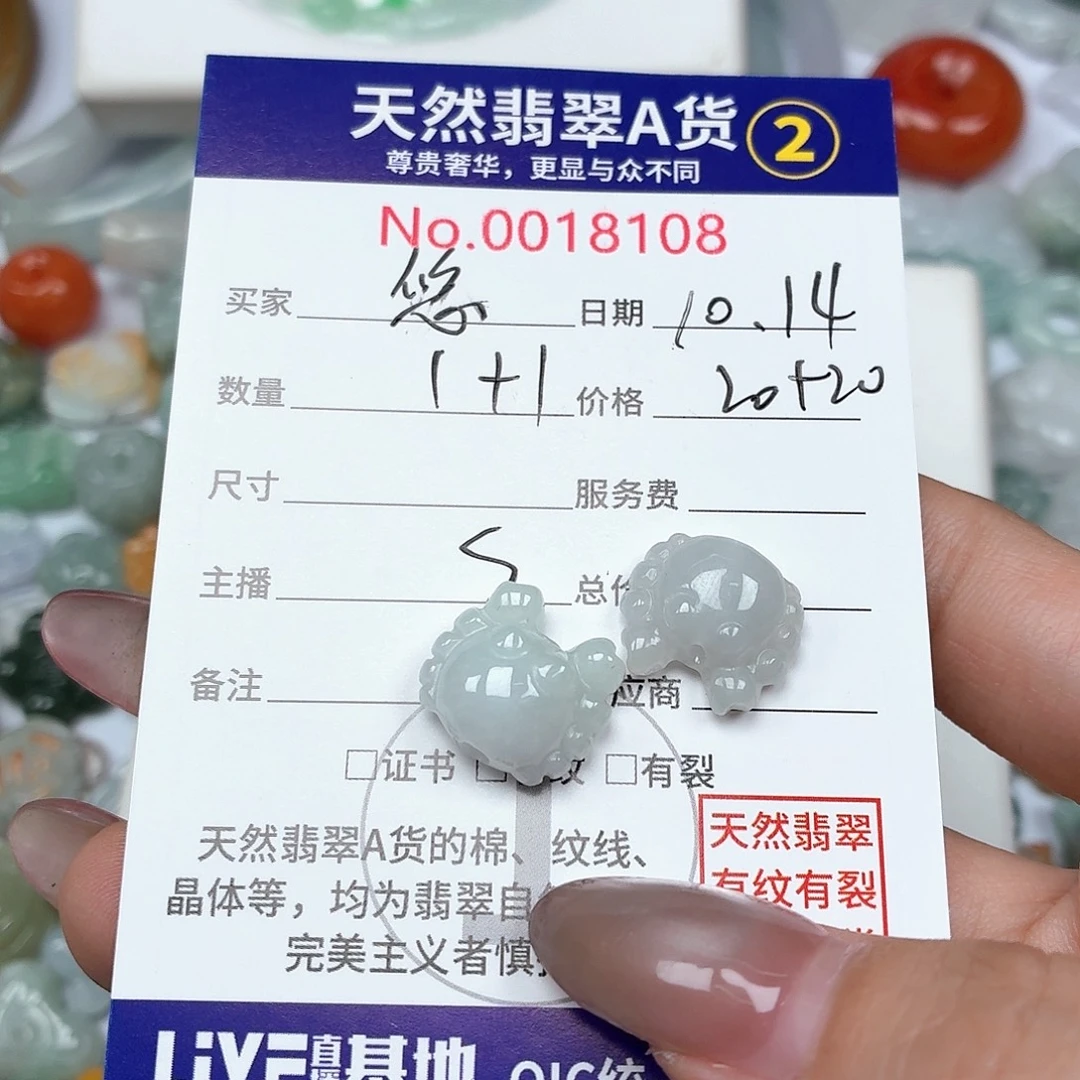 悠***光翡翠未镶嵌颈饰Ty