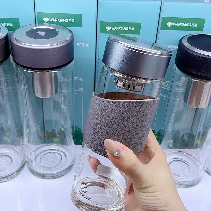 象迪单层玻璃杯抗菌杯400ＭＬ