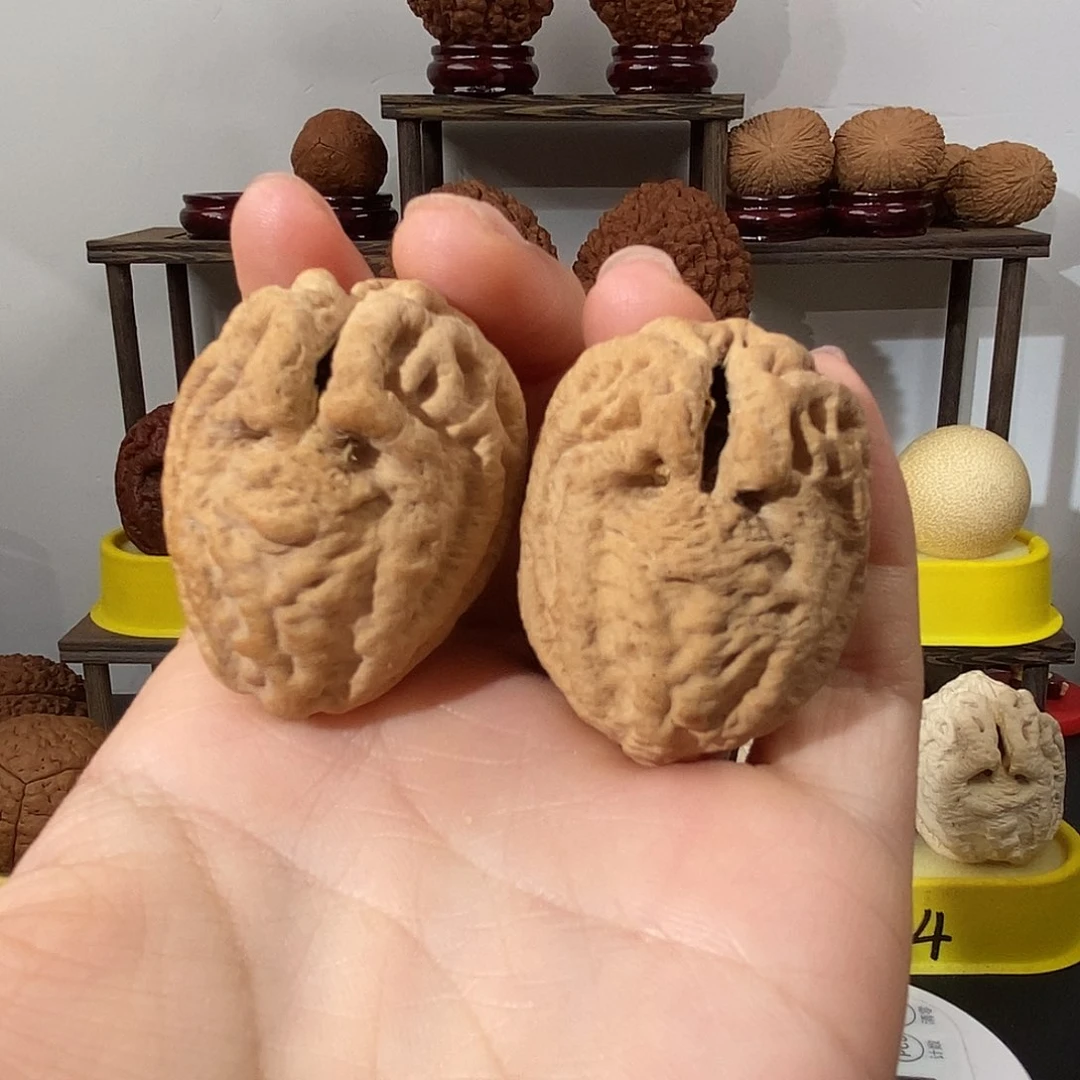 文玩核桃把件壹**艺鬼脸34