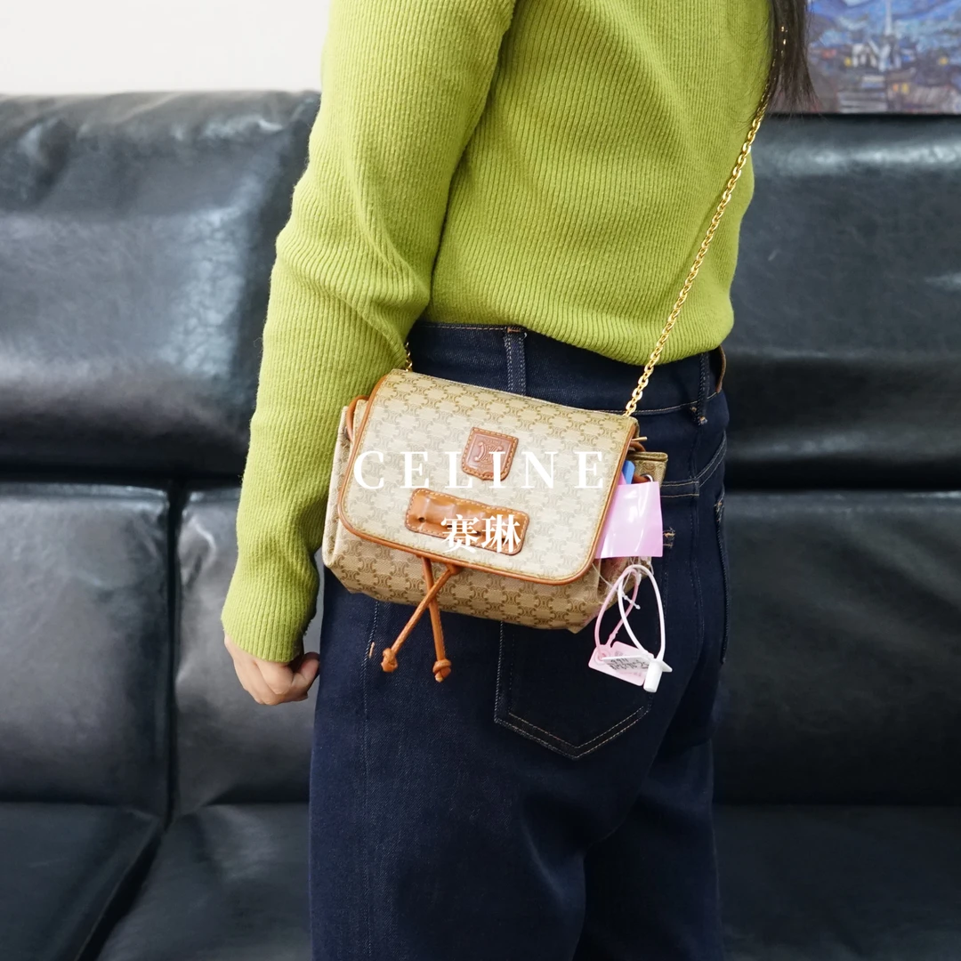 95新 Celine/思琳 斜挎链条包/SC09629018/9018