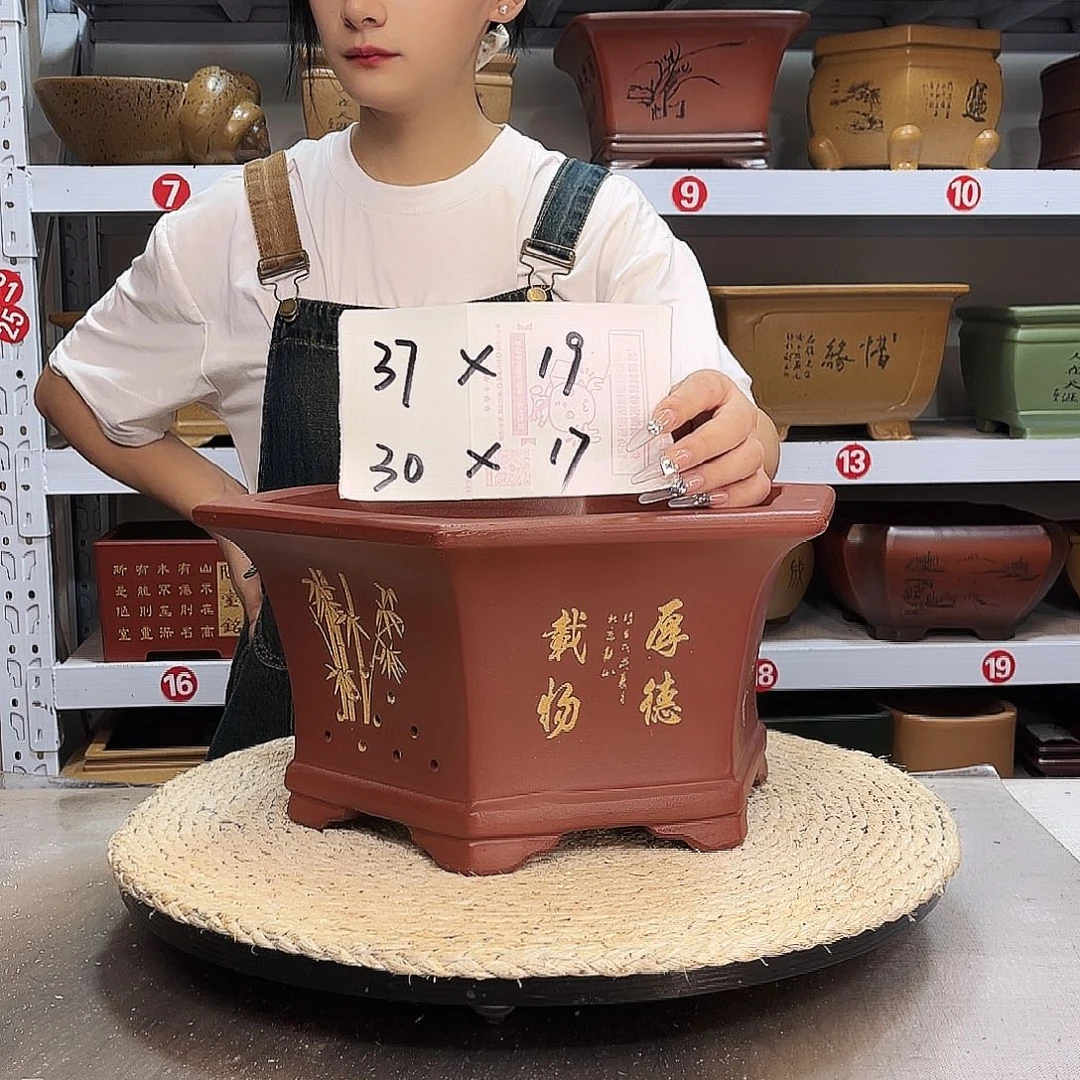 紫砂花盆紫砂花盆