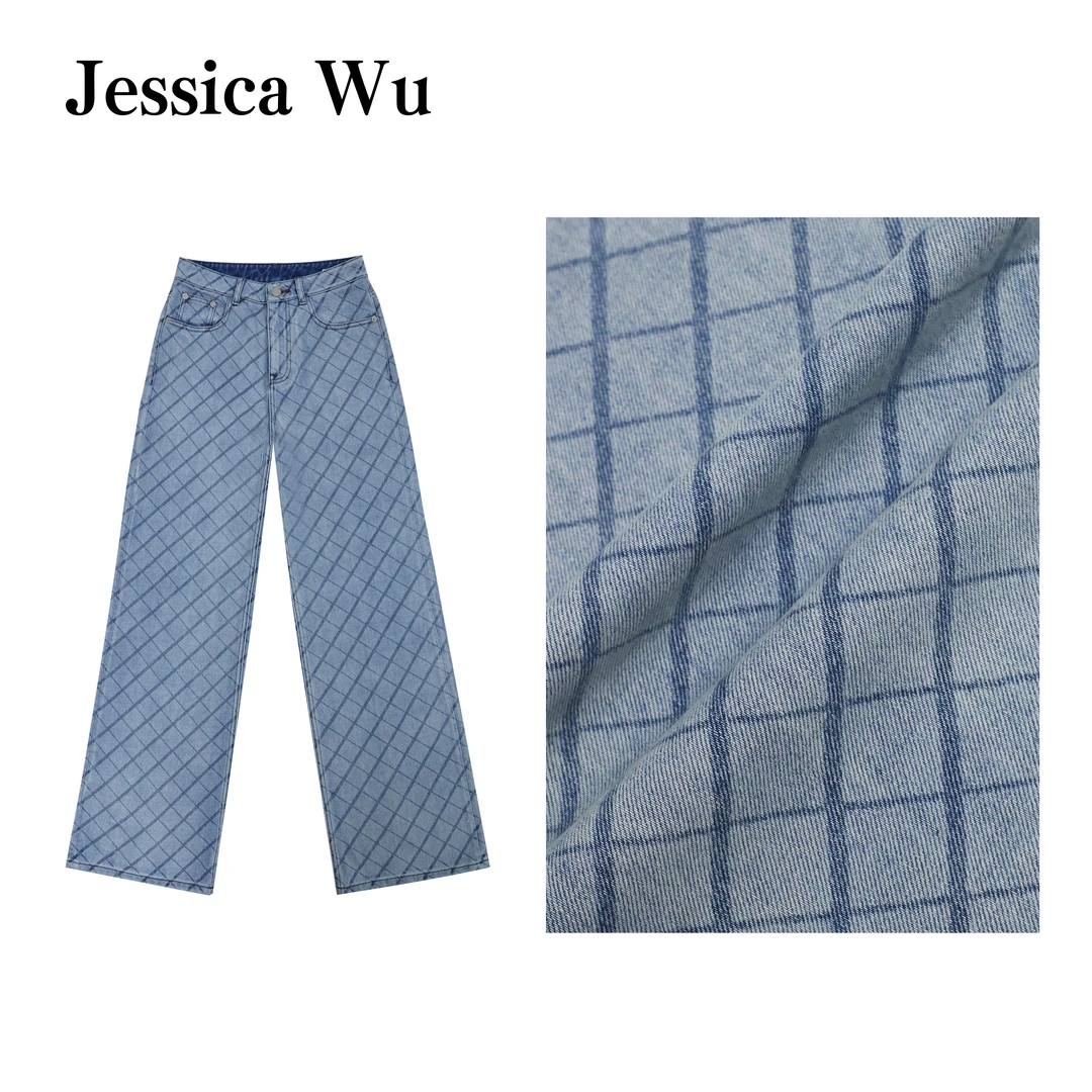 香调萎格~百搭不挑人精致复古进口土耳其牛仔直筒长裤