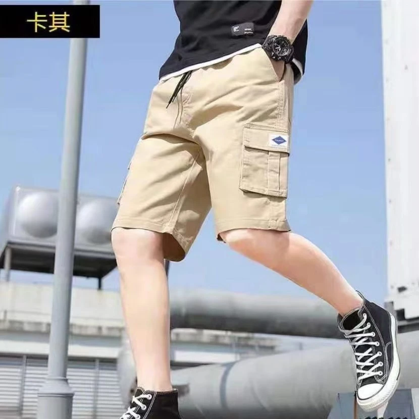 只发新疆男士纯棉韩版休闲工装短裤夏季宽松百搭五分裤 24007