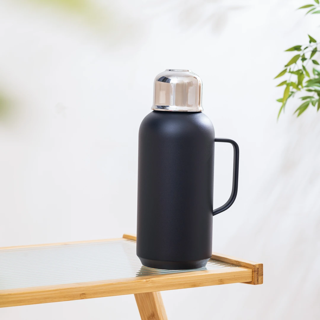 蜂鸟工坊 富贵 高端不锈钢焖茶壶1500ml（黑色） FGMH10