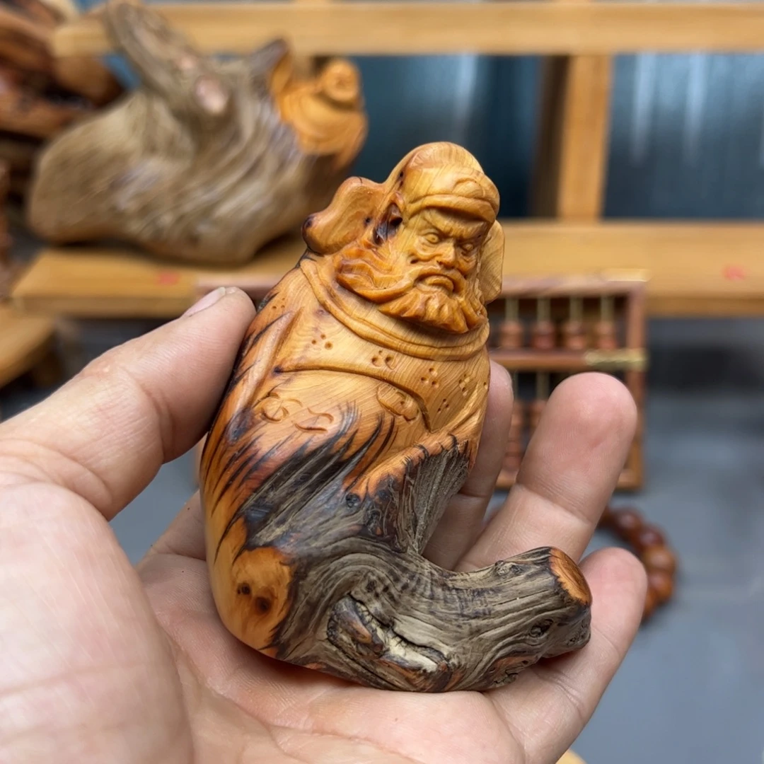 用***9木崖柏木摆件手把件