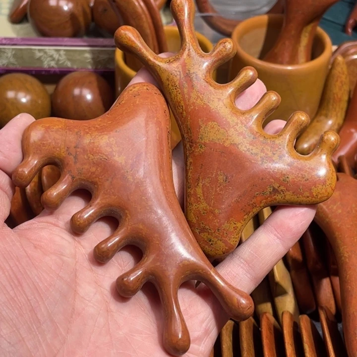 红砭石精品款多功能四合一按摩板