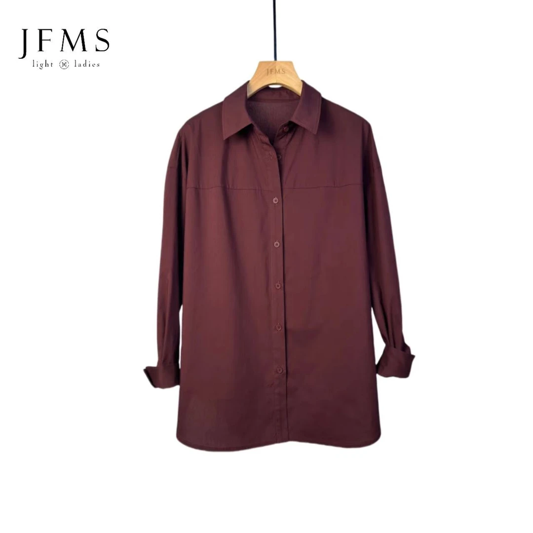 【直播同价】时尚百搭女款衬衫简约休闲衬衣女士宽松S006