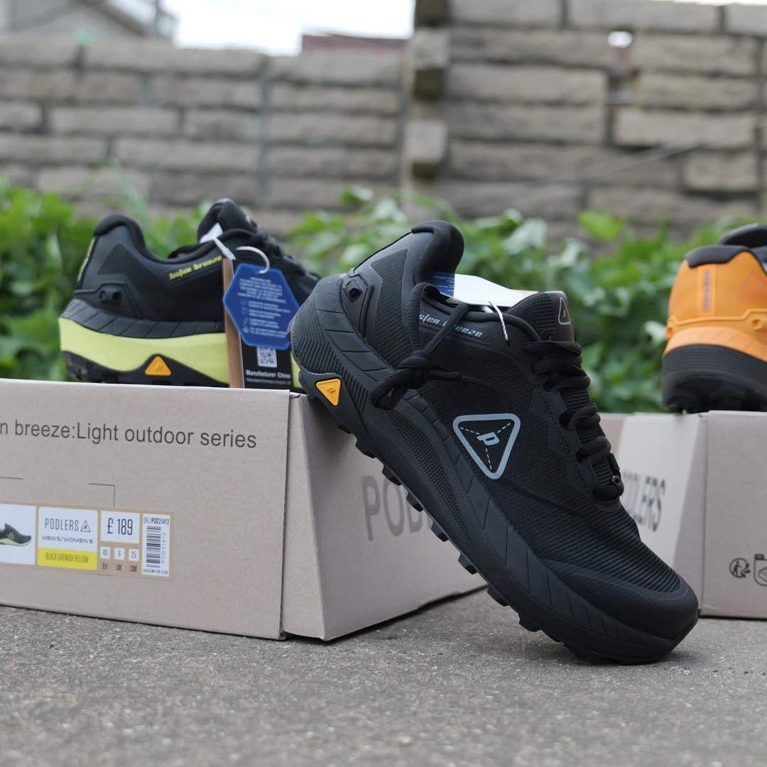 宽楦轻便缓震防滑透气户外越野跑鞋适合男女徒步登山训练