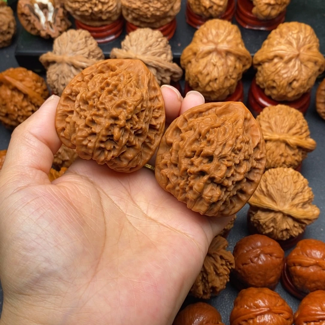 文玩核桃把件47官帽