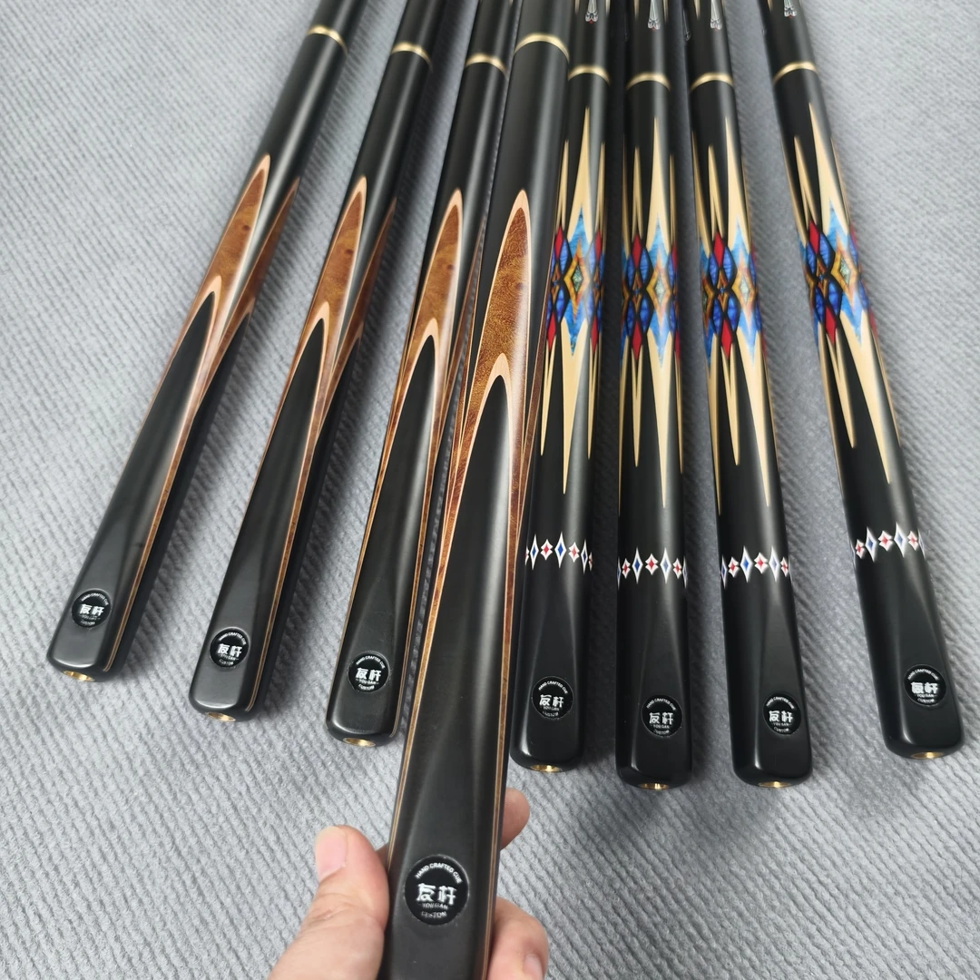 台球杆小头杆中式黑八专用入门级桌球杆会员杆斯诺克小头杆推荐