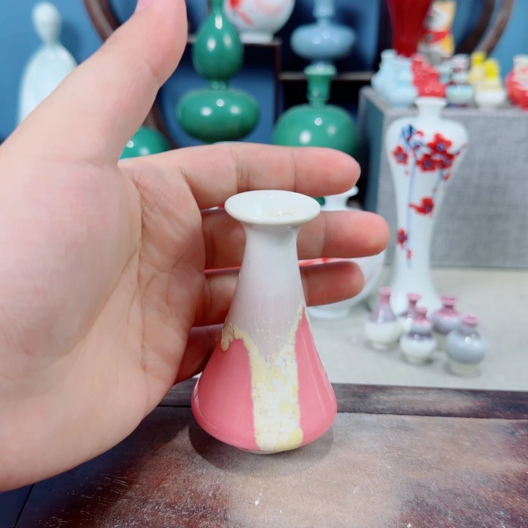 陶瓷手工小花器摆件
