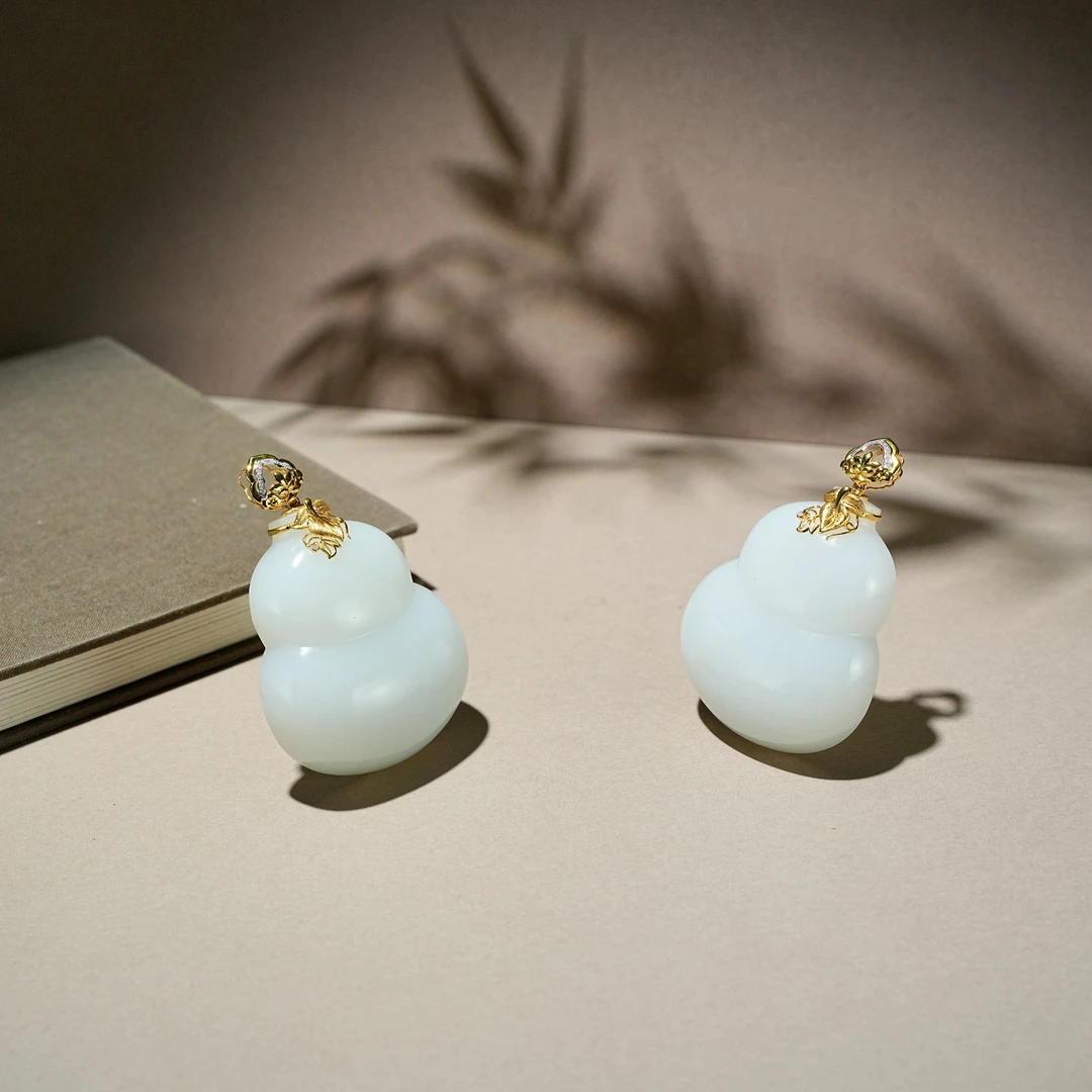 天然和田玉白玉葫芦吊坠 多样性发一 YC1030053