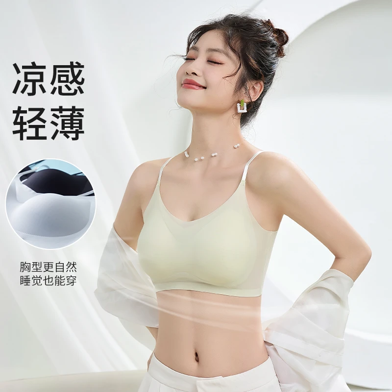 【拍一发二】聚拢轻薄睡觉夏季款美背网纱薄款透气凉感内衣WX