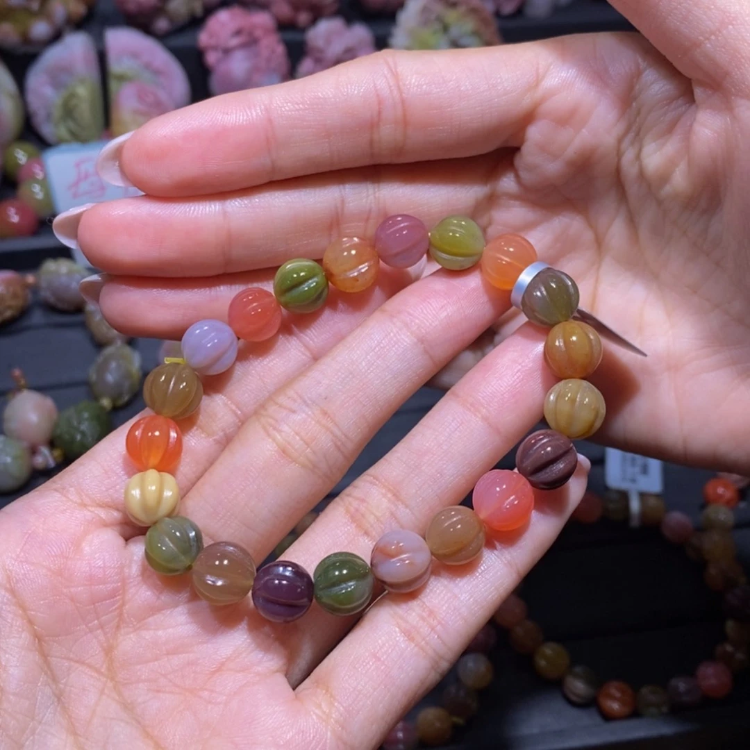 【闪购商品】玛瑙/玉髓手串未镶嵌y*盐源玛瑙