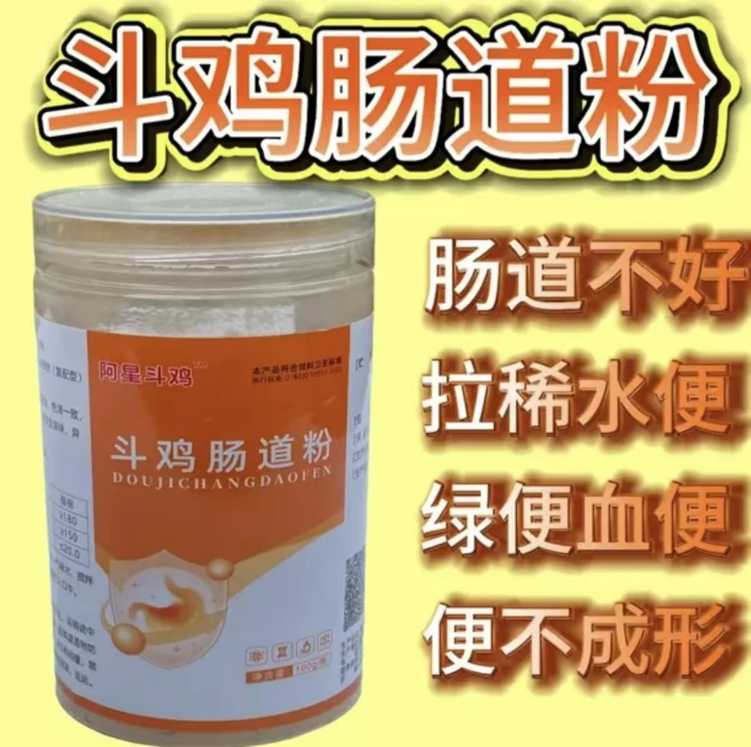 阿星斗鸡斗鸡肠道粉 鸡拉便带水 吸收不好红白录便不爱吃消化不良