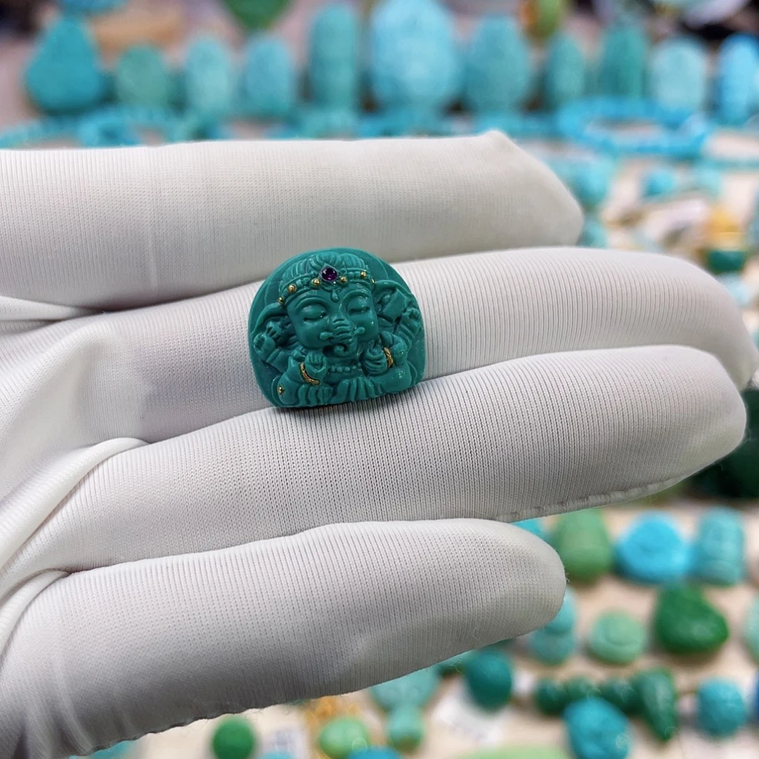 绿松石珠宝奇石未镶嵌