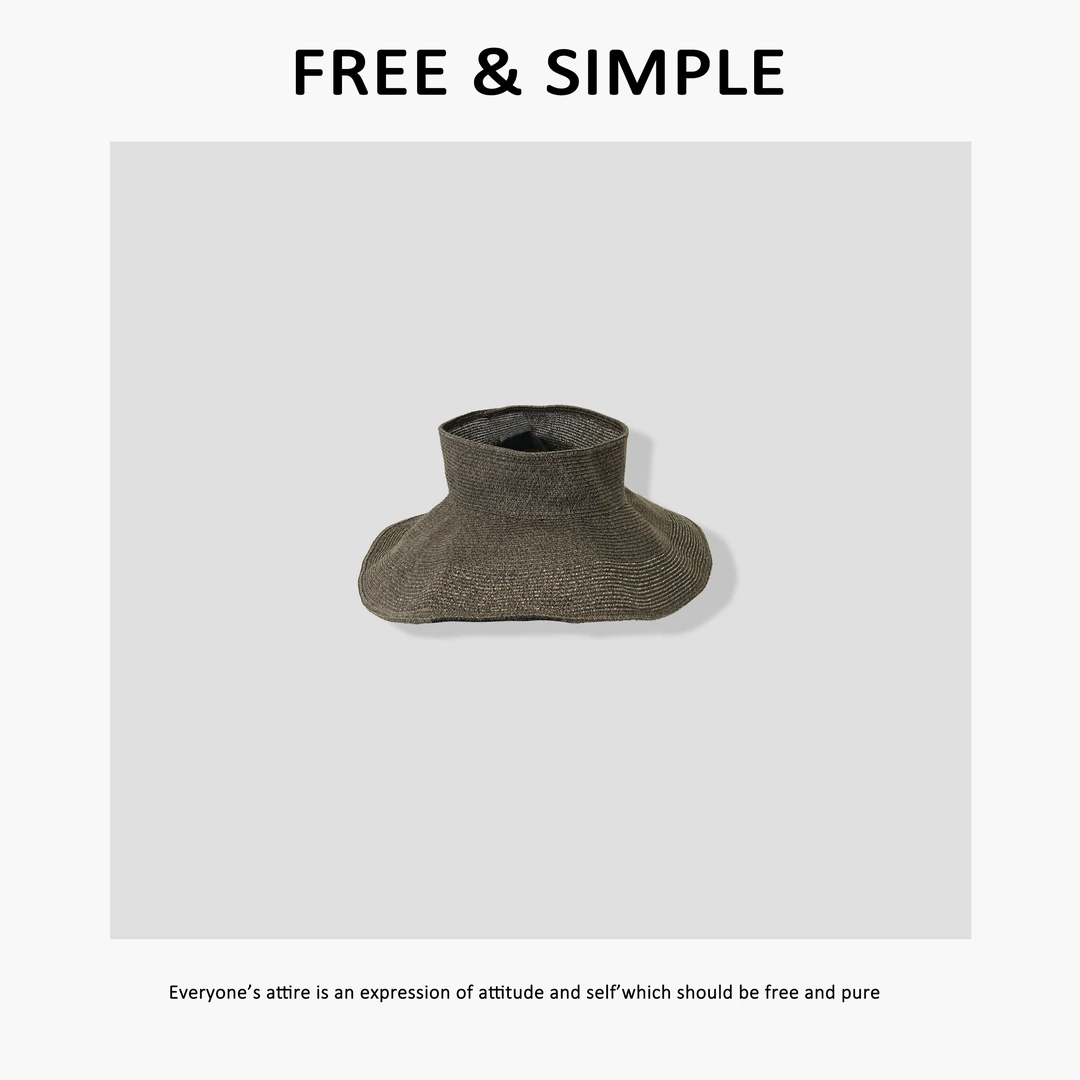 Free&Simple-‘’浪漫巴黎‘’25春夏新款时尚单品海滩户外帽-AL0128