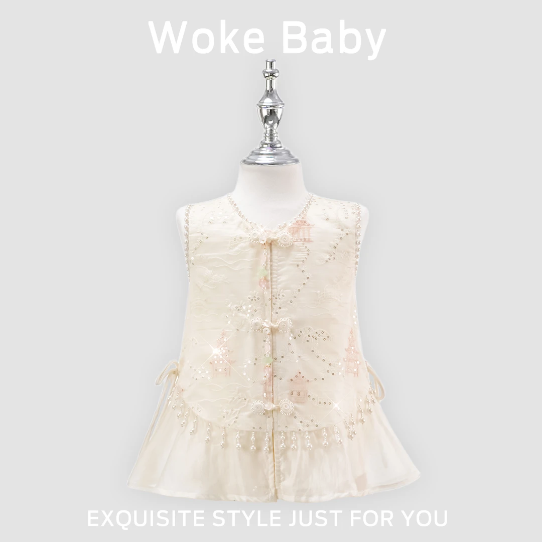 【现货】女童夏季马面裙汉服2025新款上衣中国风古风M5466