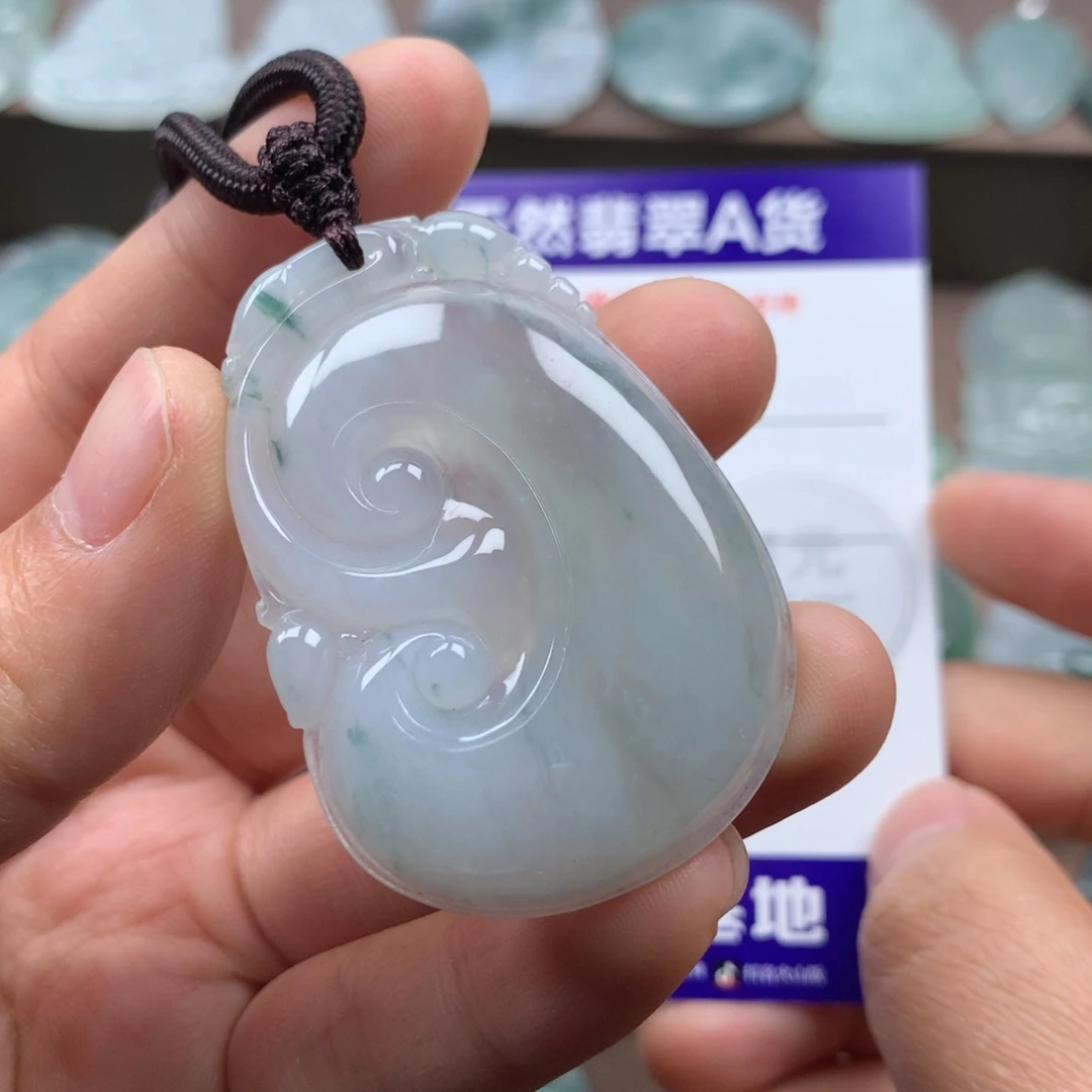 颈饰未镶嵌翡翠天然翡翠