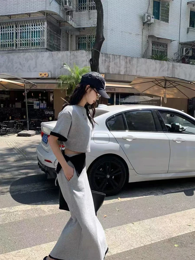 MEENI（416#）韩系显瘦气质包臀套装 kc