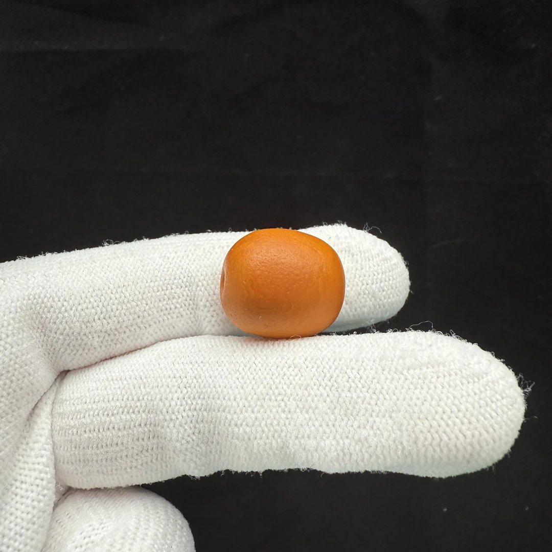 A2472天然原矿俄料蜜蜡老蜡枣珠15*18mm支持复检