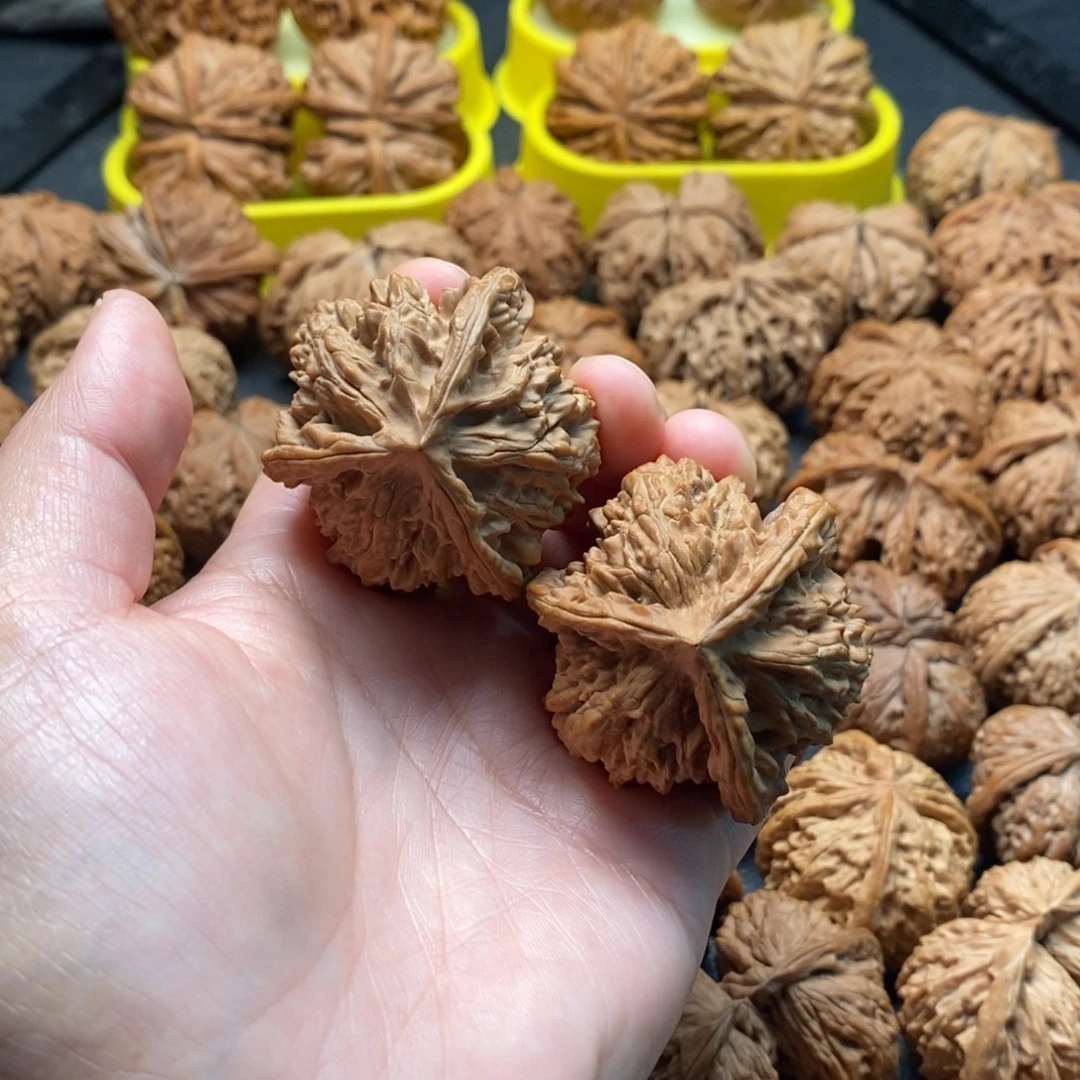 文玩核桃把件45盘龙虎头