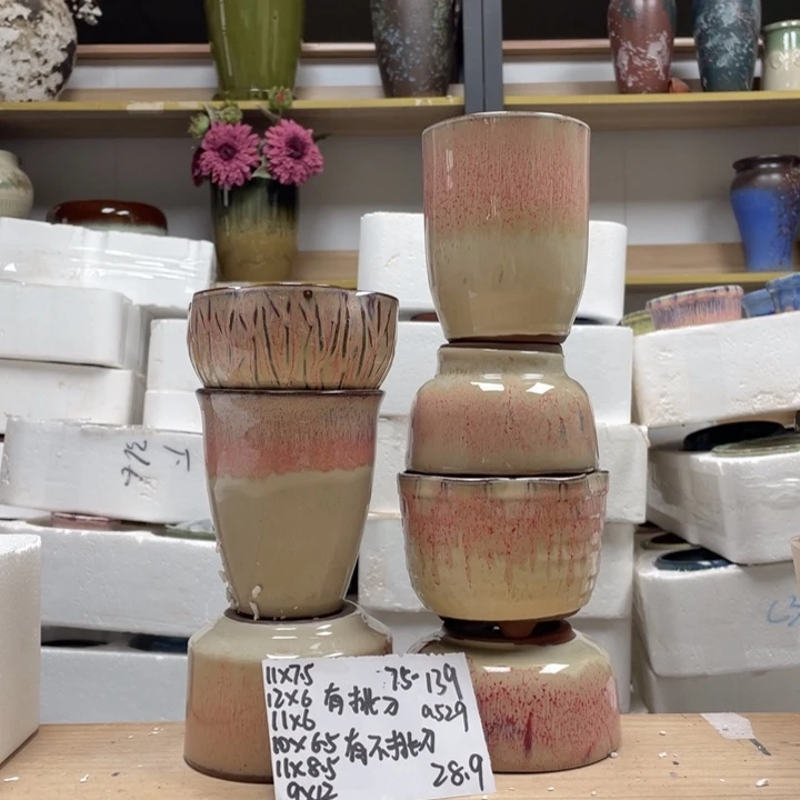 紫砂花盆多肉陶土花盆微瑕139