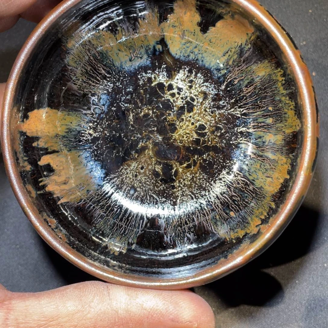 茶盏龙窑柴烧老黄甄选93