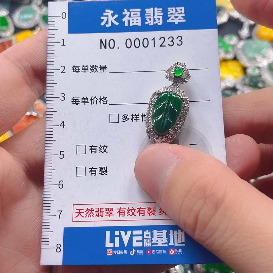 翡翠未镶嵌吊坠(不含链)