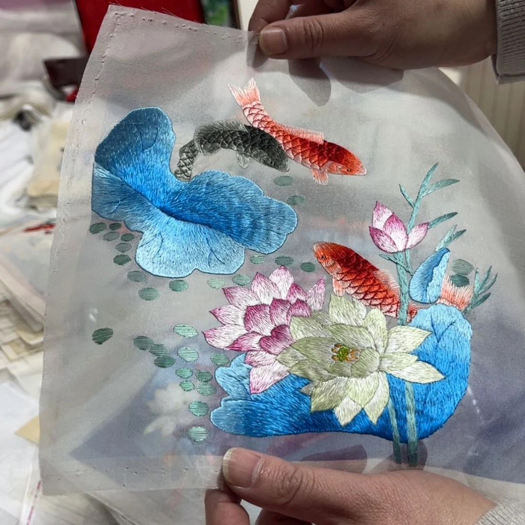 织绣纯手工刺绣陆老师