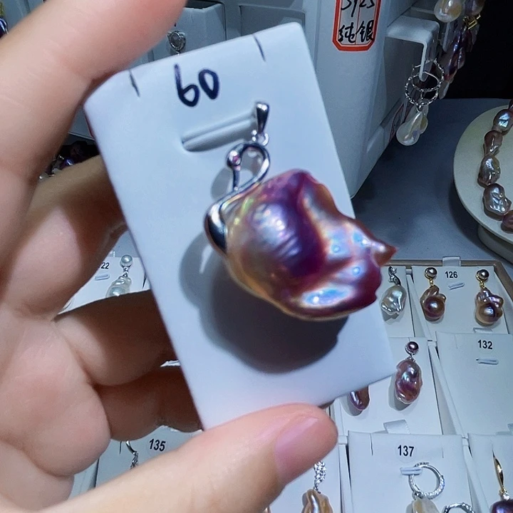 淡水珍珠颈饰银S925镶嵌S****r