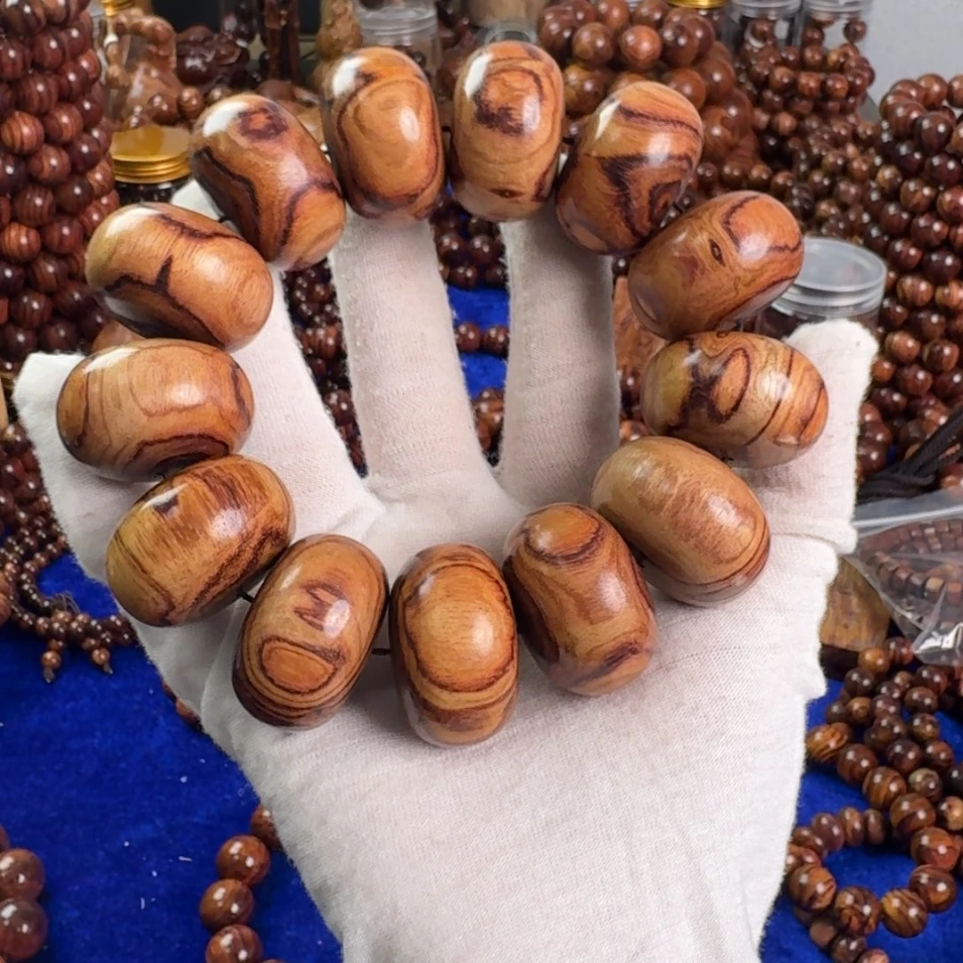 手串/手链黄花梨/降香黄檀3.0算盘珠海南黄花梨手持