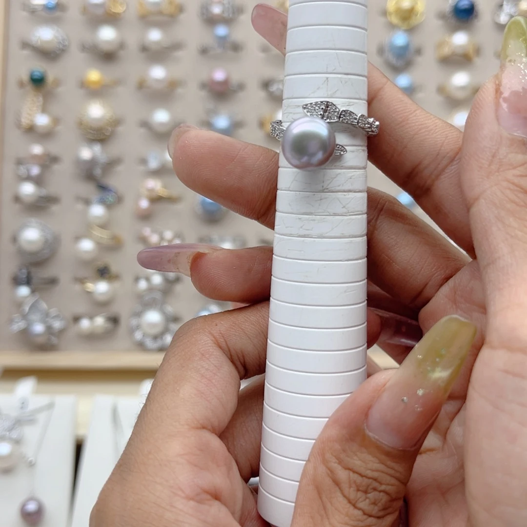 戒指合金淡水珍珠郭**