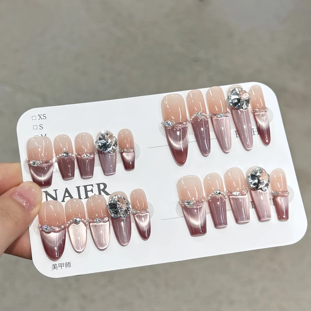 奶雾蔷薇-Naier 奈儿轻奢高定美甲 10片装