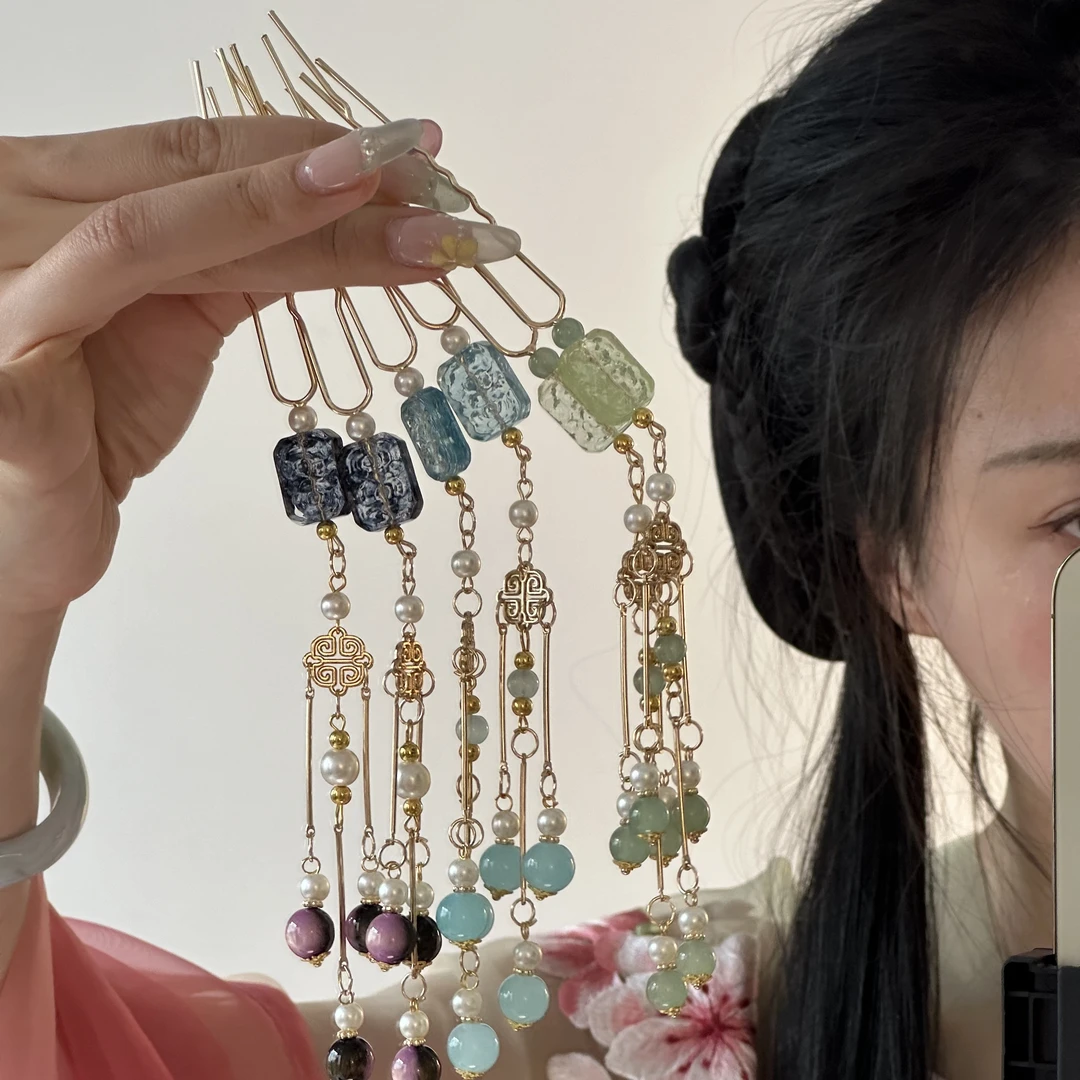 方糖发簪汉服百搭古风配饰发饰