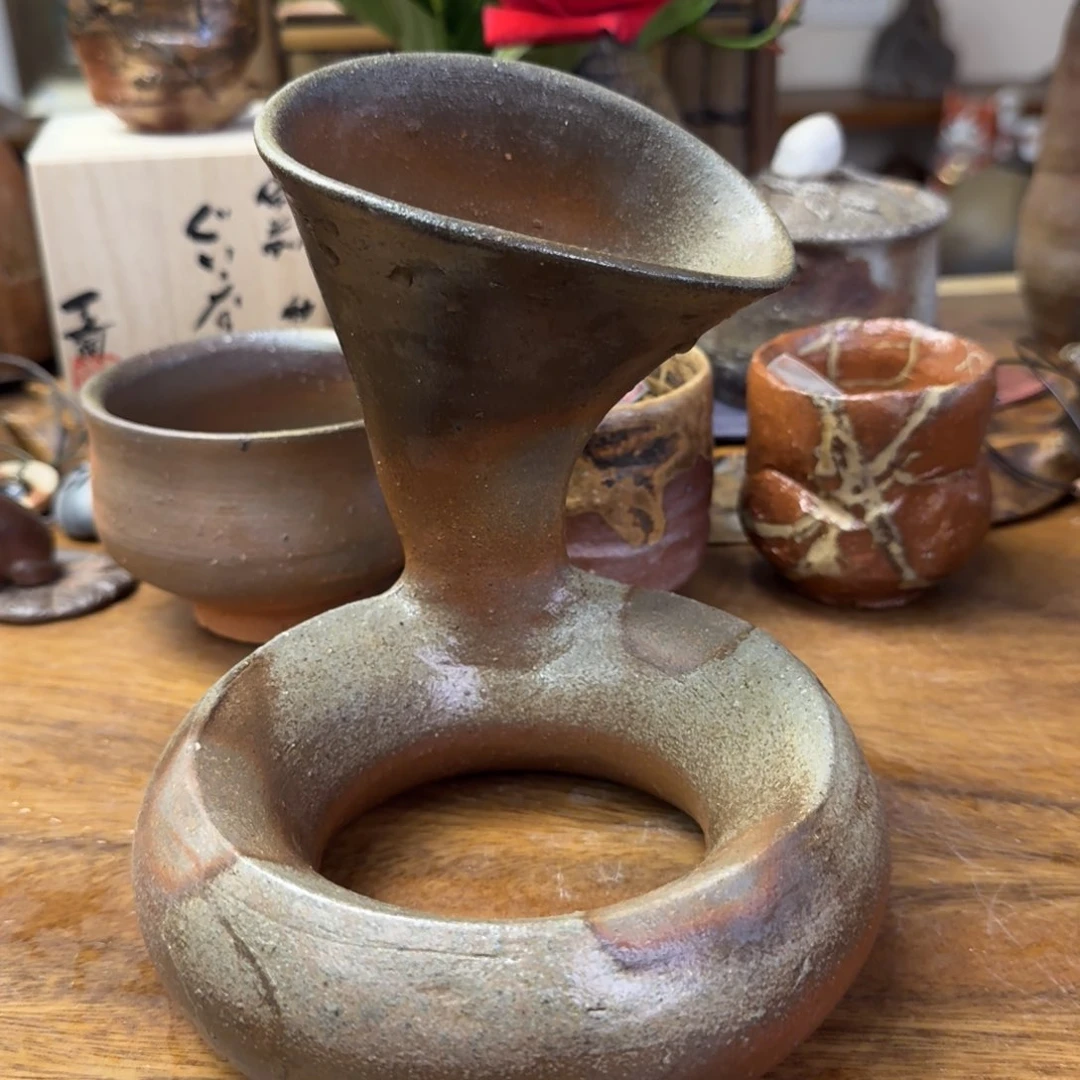 木***ᴸ末石泰节备前烧扩音器福利一口价