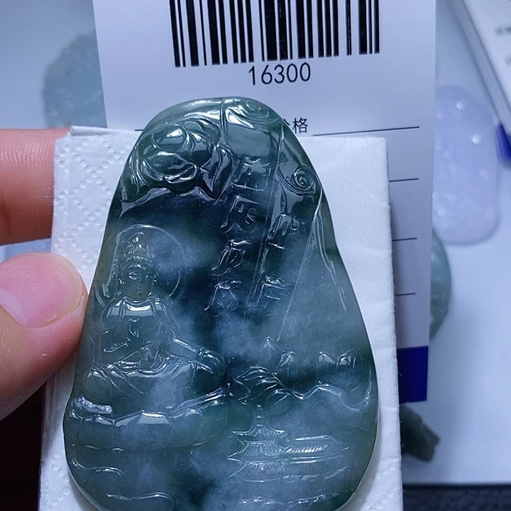 翡翠未镶嵌颈饰天光墟翡翠市场现金代购