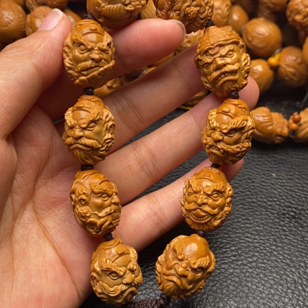 手串橄榄核三疯钟馗头