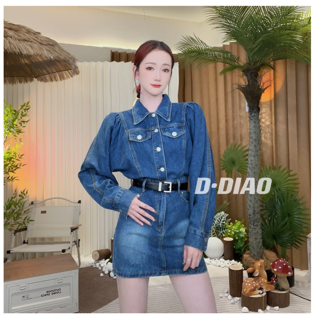 小奈【黎明颂歌】有腰带连衣裙显瘦收腰