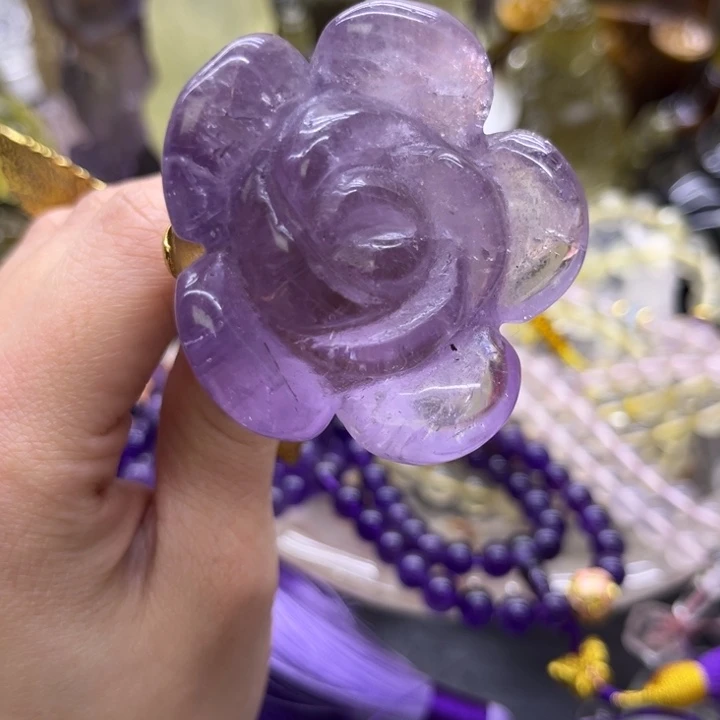 水晶珠宝半成品未镶嵌摆件