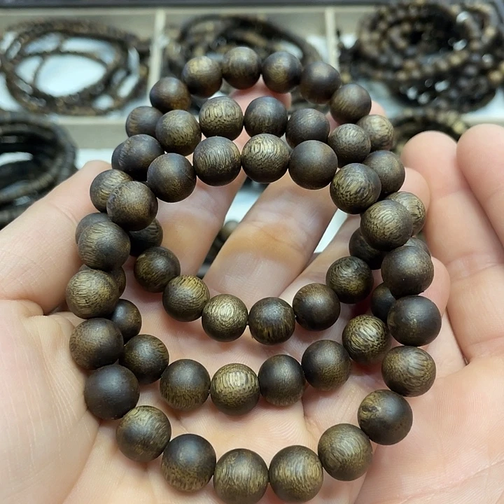 沉香手串奇楠佛珠单圈10毫米花香蜜香多样性发一个