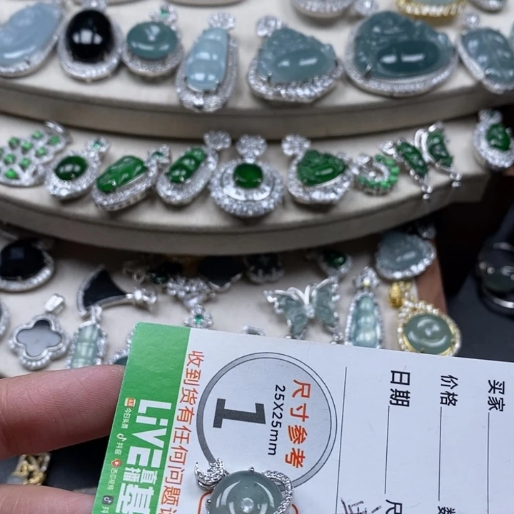 翡翠颈饰未镶嵌翡翠