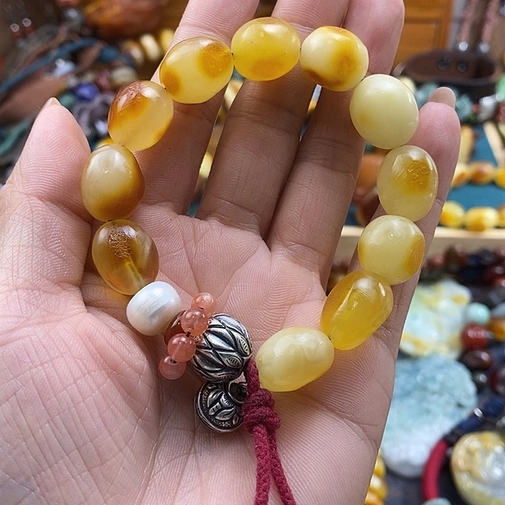 蜜蜡未镶嵌手串手串