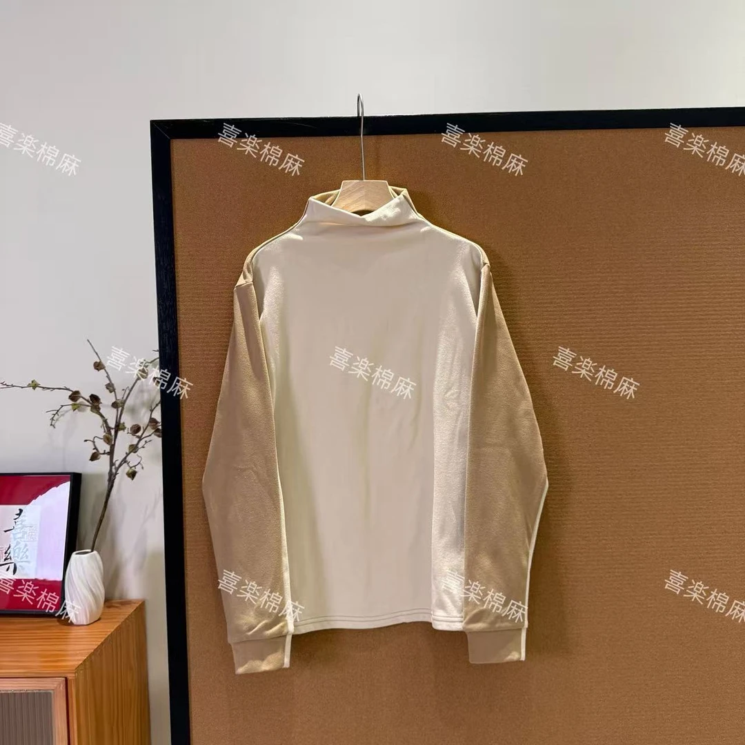 喜樂  2025双面德绒两面穿拼色打底衫秋冬季新款时尚百搭简约休闲